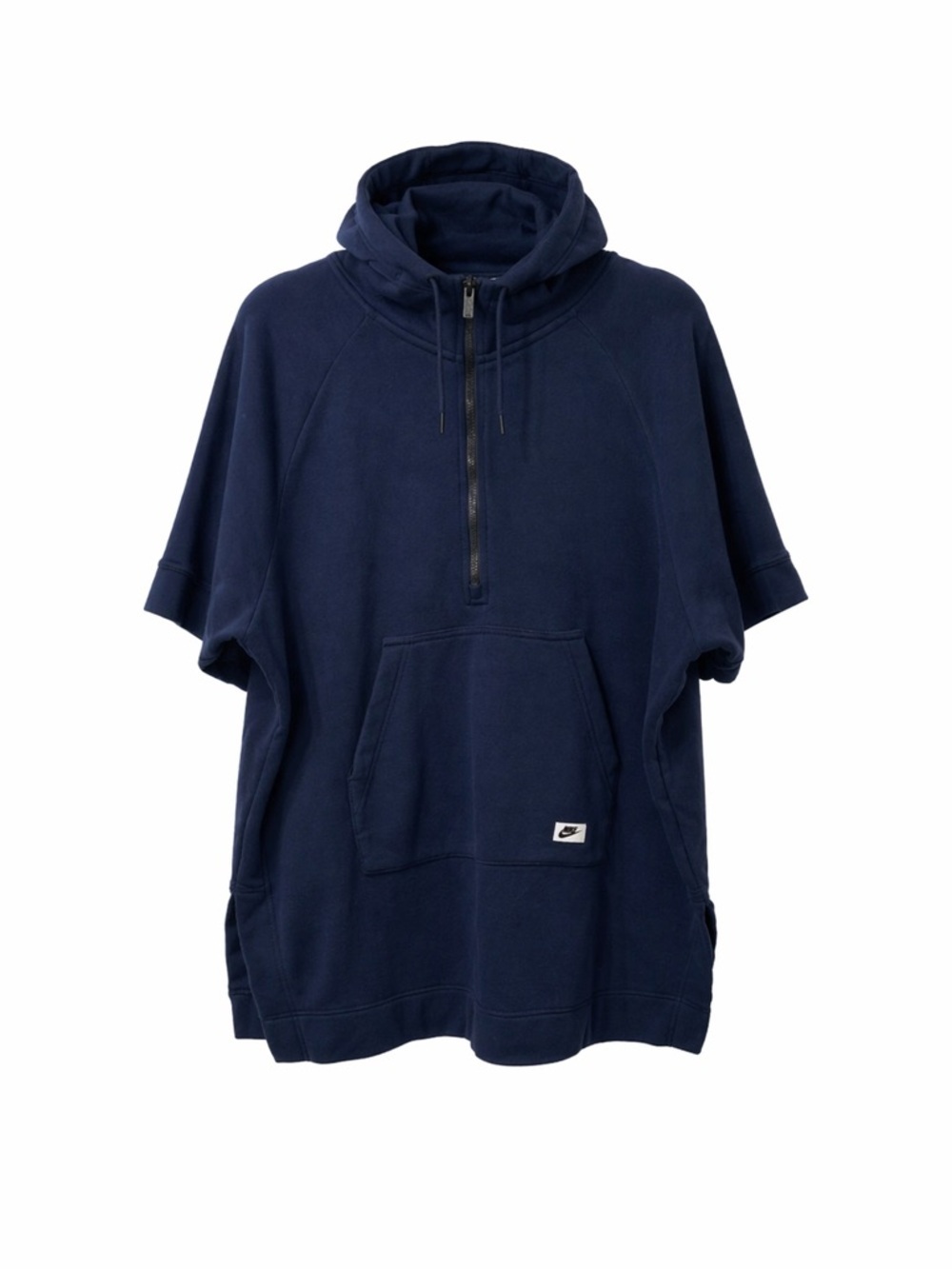 Nike Women’s, Dark Blue,Short Sleeve,Modern Poncho Hoodie.Size- Medium